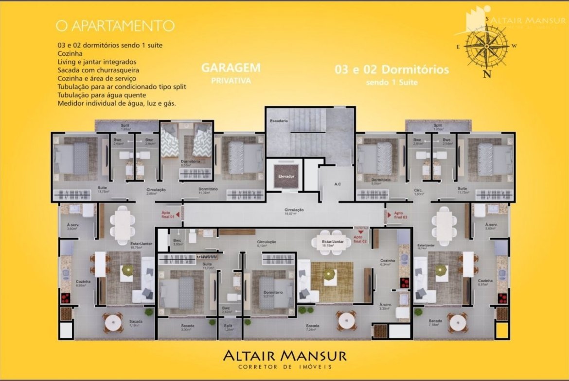 Foto 8 de Apartamento à Venda em Itapoá SC - Bairro Paese - Altair Mansur Imóveis