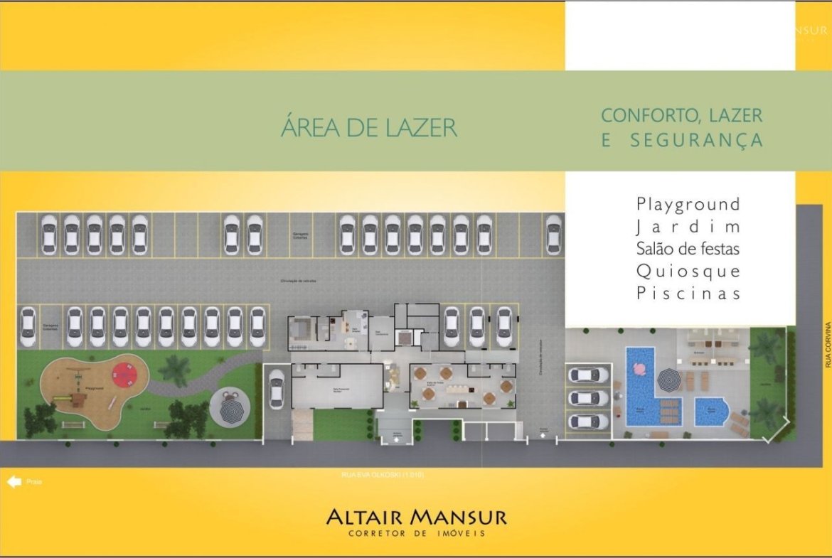 Apartamentos Novos à Venda – 96.29m², 2 Quartos, 1 Vaga, Sacada – Paese, Itapoá/