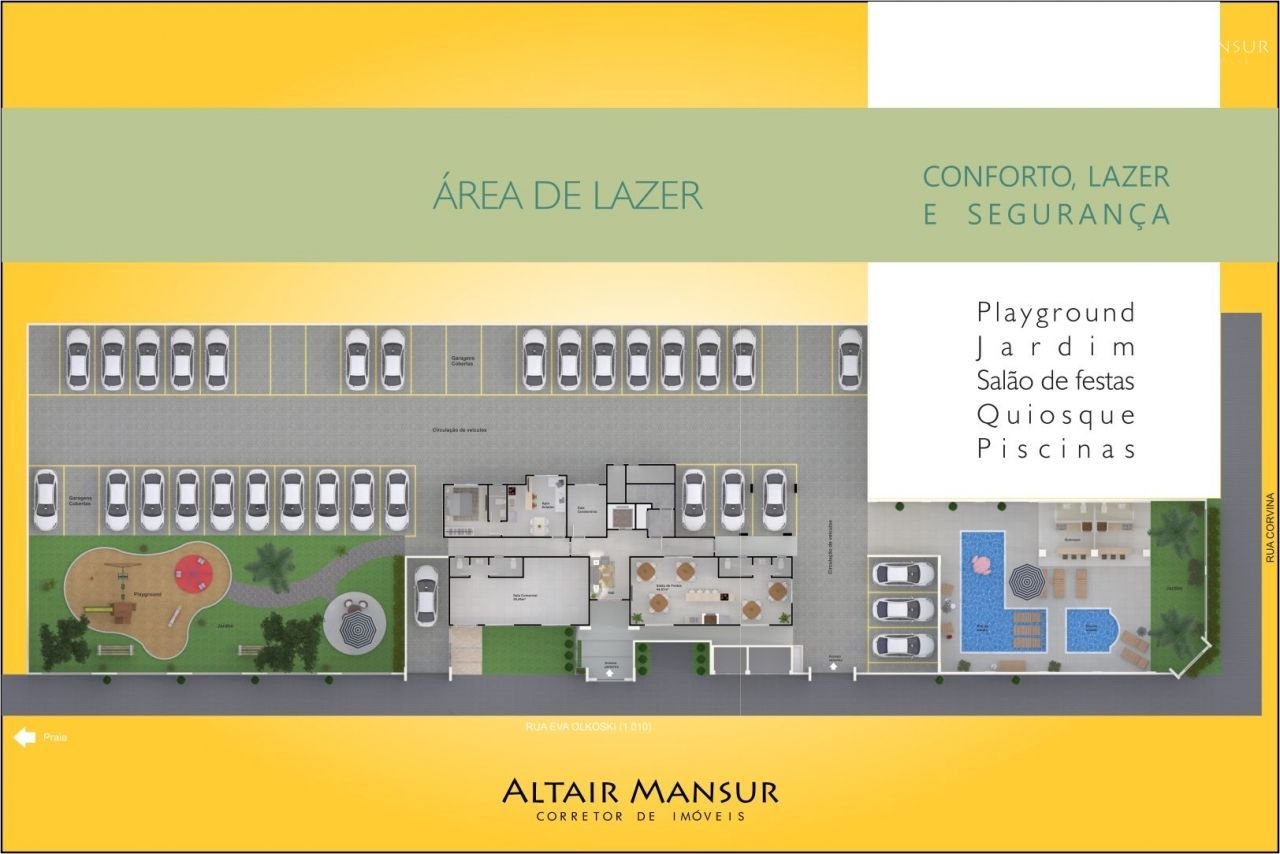Apartamentos Novos à Venda – 96.29m², 2 Quartos, 1 Vaga, Sacada – Paese, Itapoá/