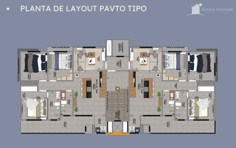 Lançamento Residencial Vicenzo 97m², 3 Quartos, Varanda, 300m do mar – Itapoá/SC