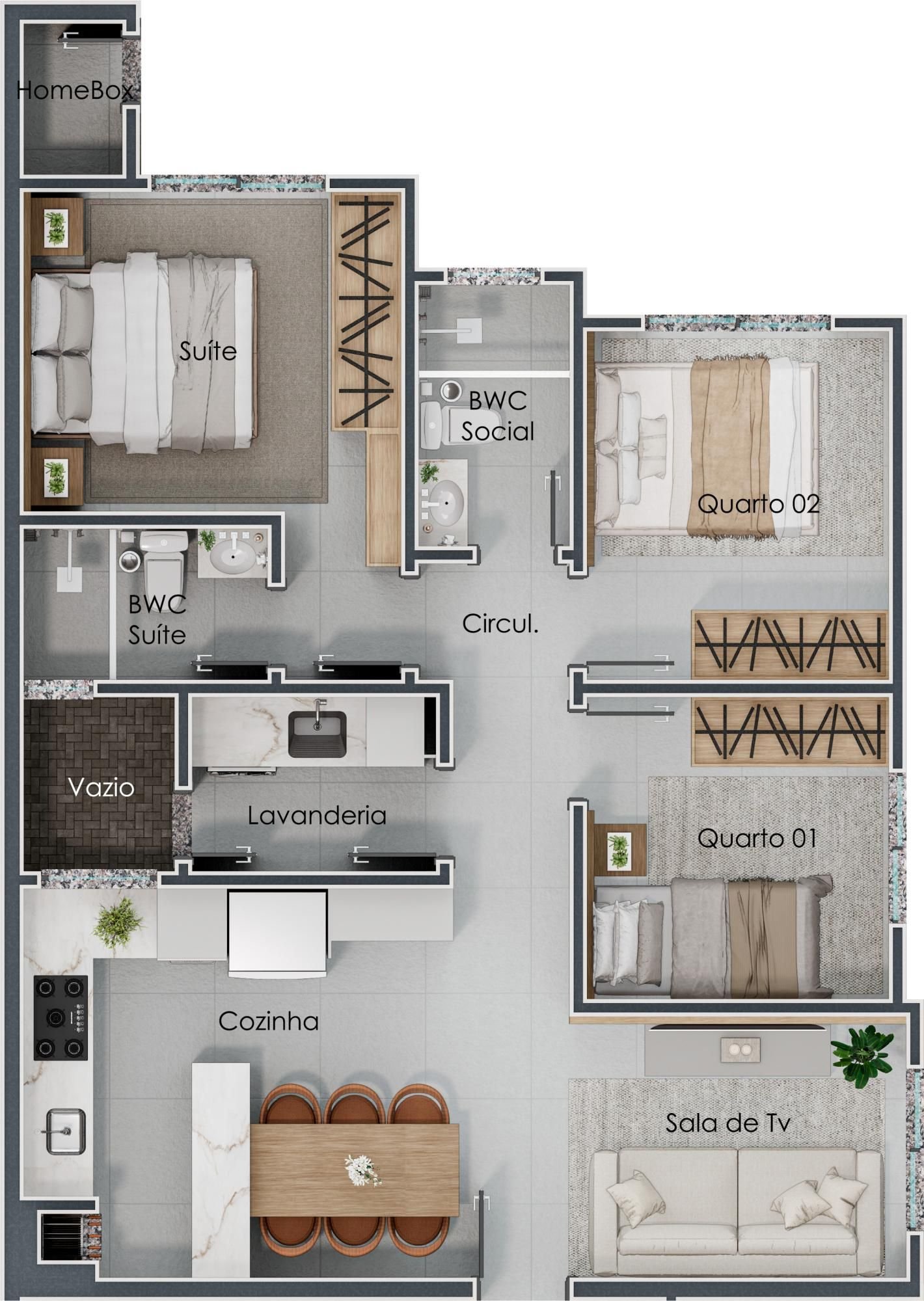 Apartamento com 3 quartos – Foto 19 | Altair Mansur Imóveis Apartamento com 3 quartos